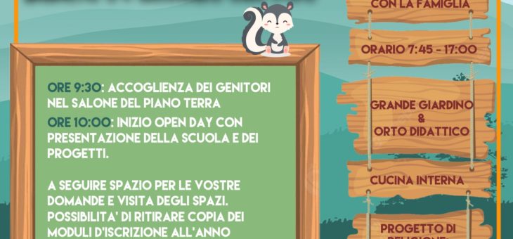 OPEN DAY SABATO 10 DICEMBRE E 14 GENNAIO